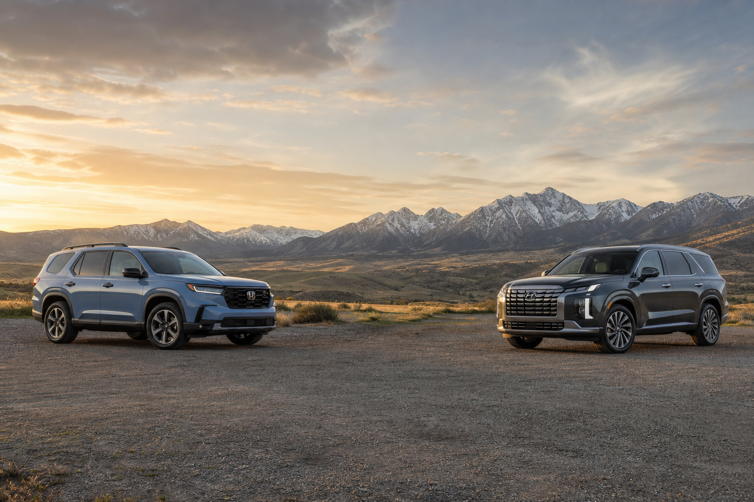 Honda Pilot Sport FWD vs Hyundai Palisade SEL 7P